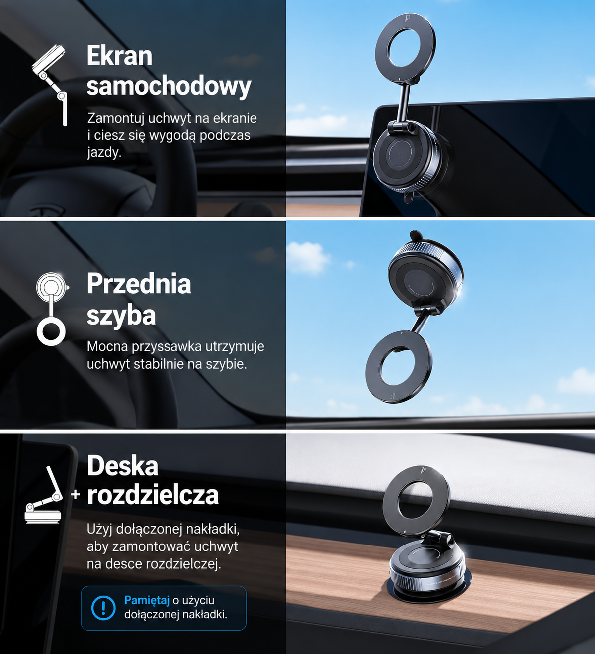 Grip360™ – Magnetyczny Uchwyt na Telefon 360°
